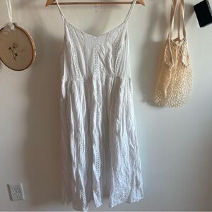 Old Navy White Eyelet Spaghetti-Strap Midi Dress